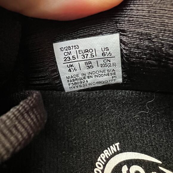 Asics Gel Nimbus 27 Women's 6.5 Black Max Cushion Road Running Shoes Sneakers - Picture 4 of 16